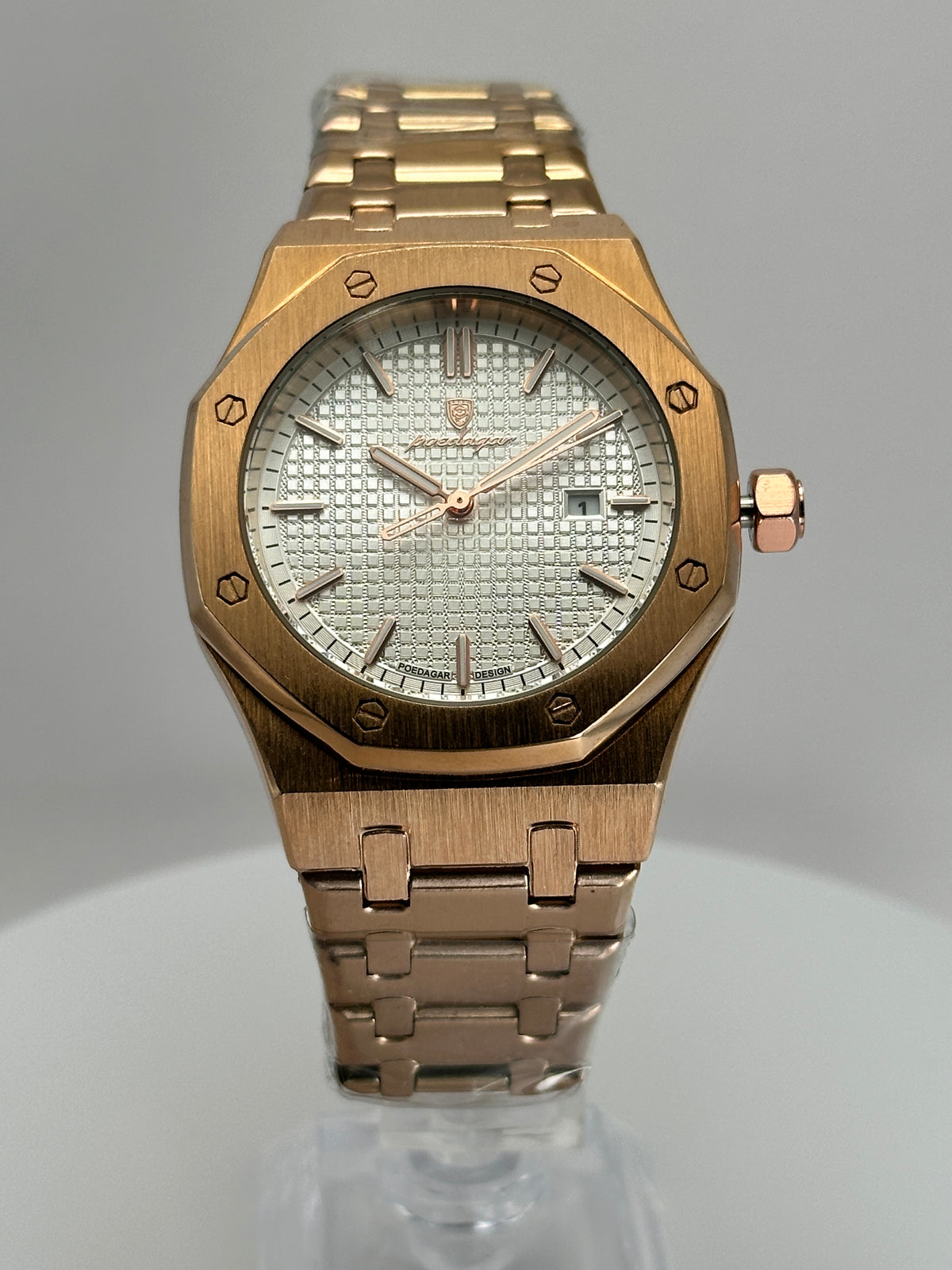POEDAGAR 924 – Reloj de cuarzo 42 mm