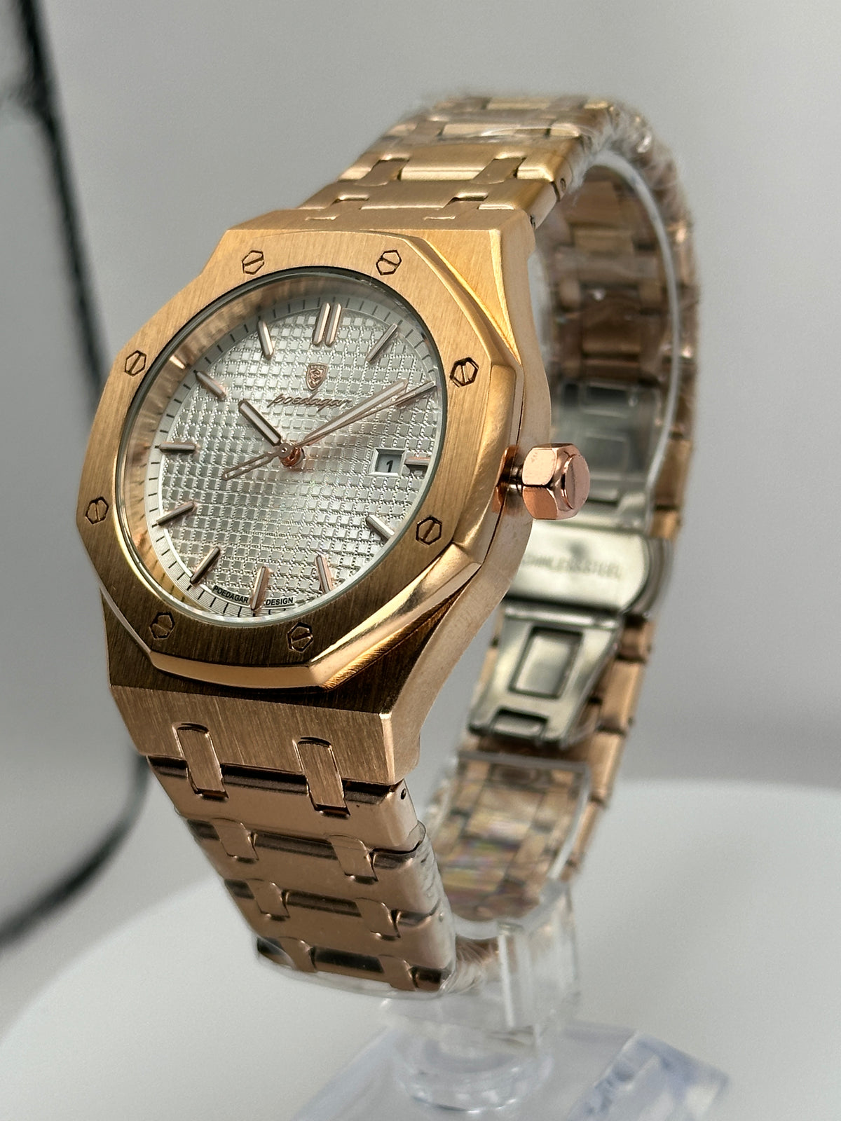 POEDAGAR 924 – Reloj de cuarzo 42 mm