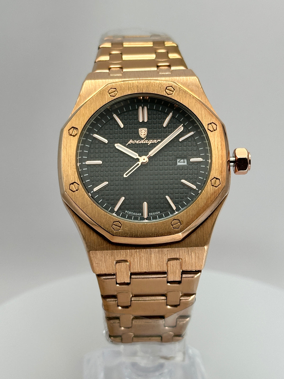 POEDAGAR 924 – Reloj de cuarzo 42 mm