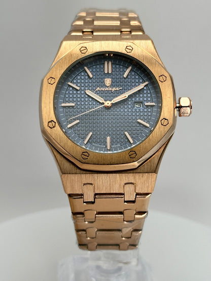 POEDAGAR 924 – Reloj de cuarzo 42 mm