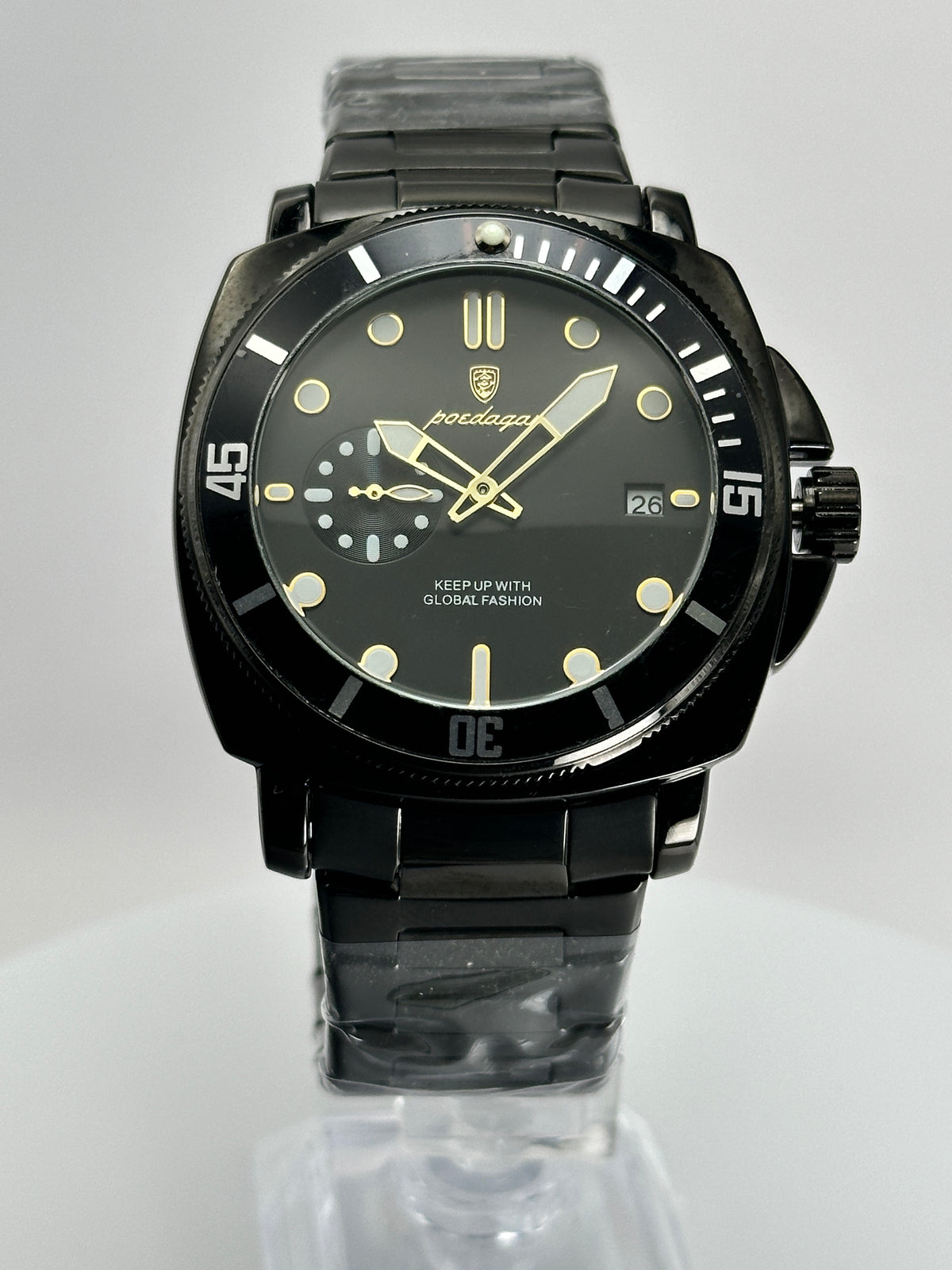 POEDAGAR 873 – Cuarzo estilo Diver 44 mm