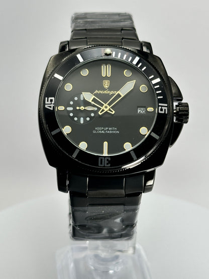 POEDAGAR 873 – Cuarzo estilo Diver 44 mm