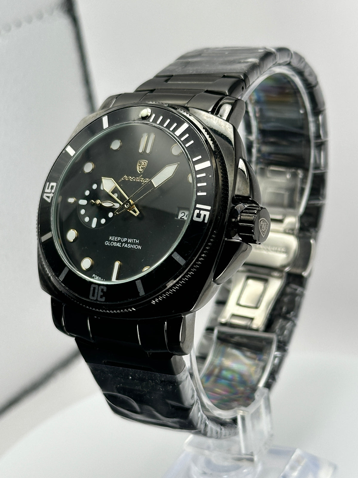 POEDAGAR 873 – Cuarzo estilo Diver 44 mm