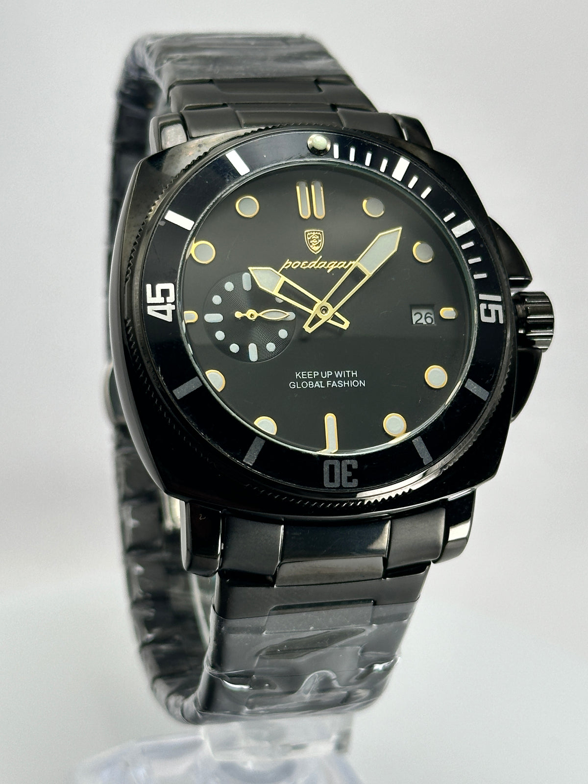 POEDAGAR 873 – Cuarzo estilo Diver 44 mm