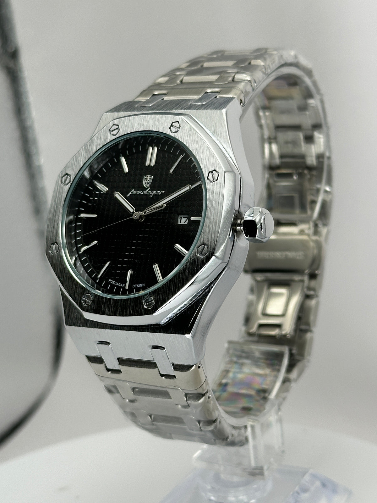 POEDAGAR 924 – Reloj de cuarzo 42 mm
