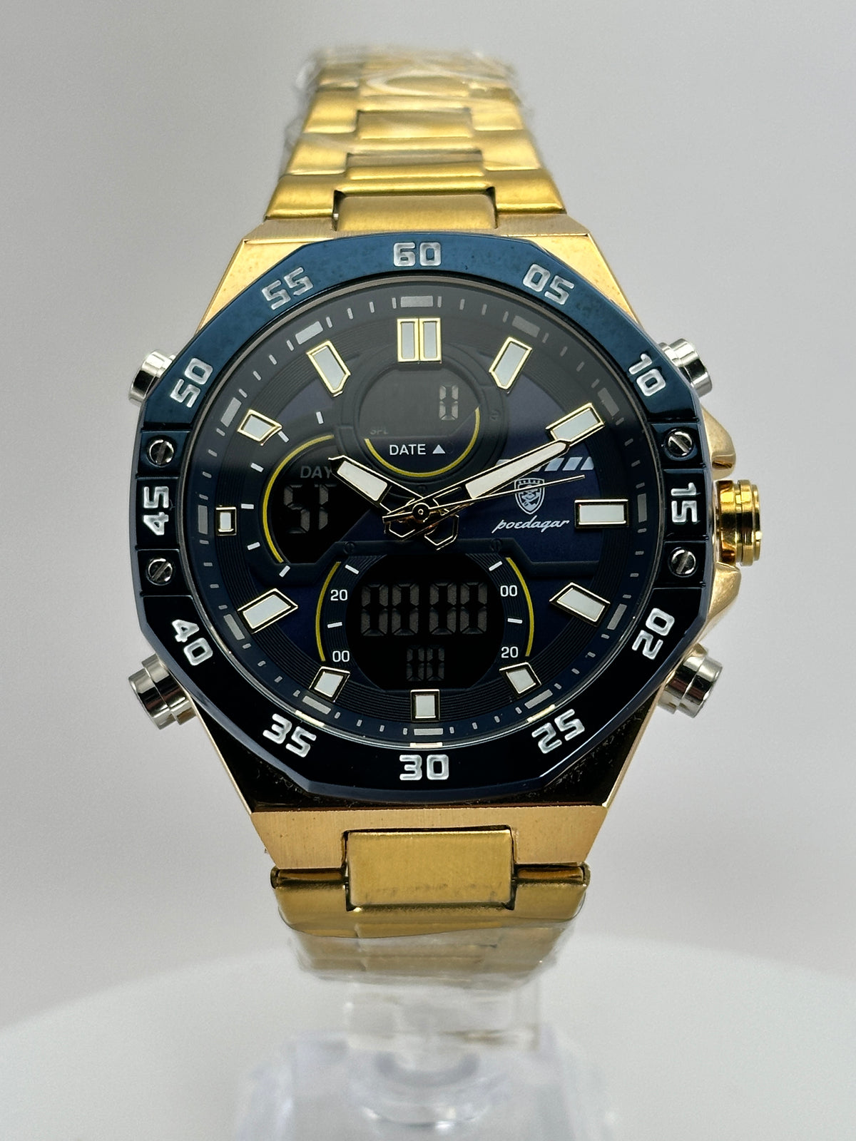 POEDAGAR E101 – Reloj Analógico-Digital Multifunción 46 mm