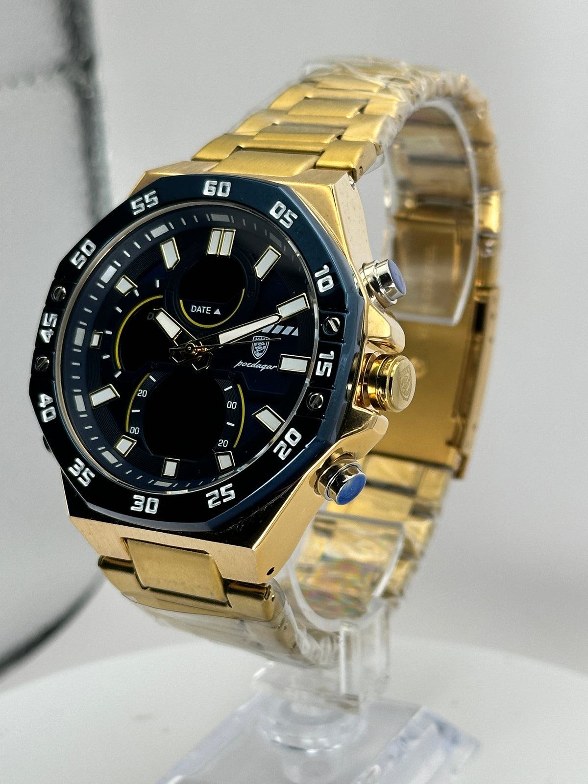 POEDAGAR E101 – Reloj Analógico-Digital Multifunción 46 mm