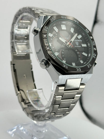 POEDAGAR E101 – Reloj Analógico-Digital Multifunción 46 mm