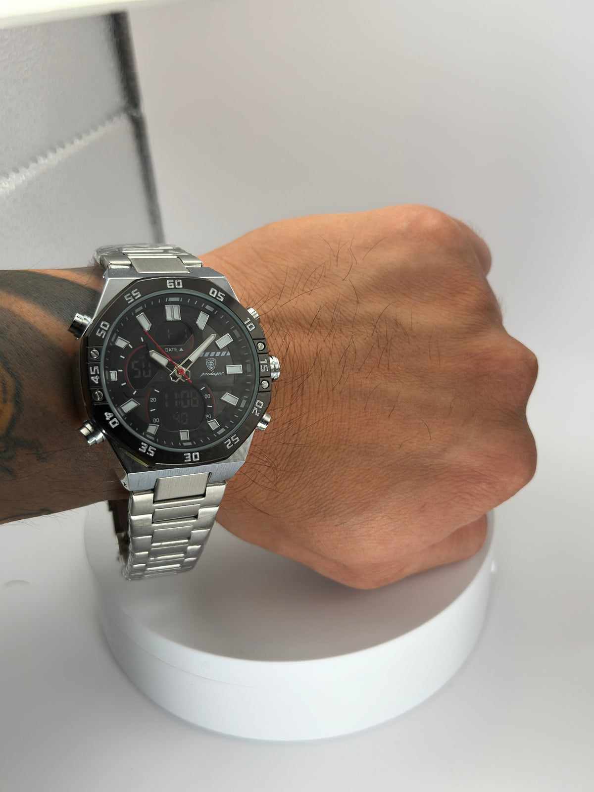 POEDAGAR E101 – Reloj Analógico-Digital Multifunción 46 mm