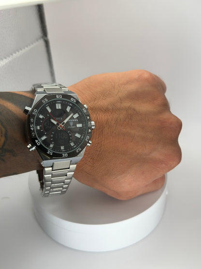 POEDAGAR E101 – Reloj Analógico-Digital Multifunción 46 mm