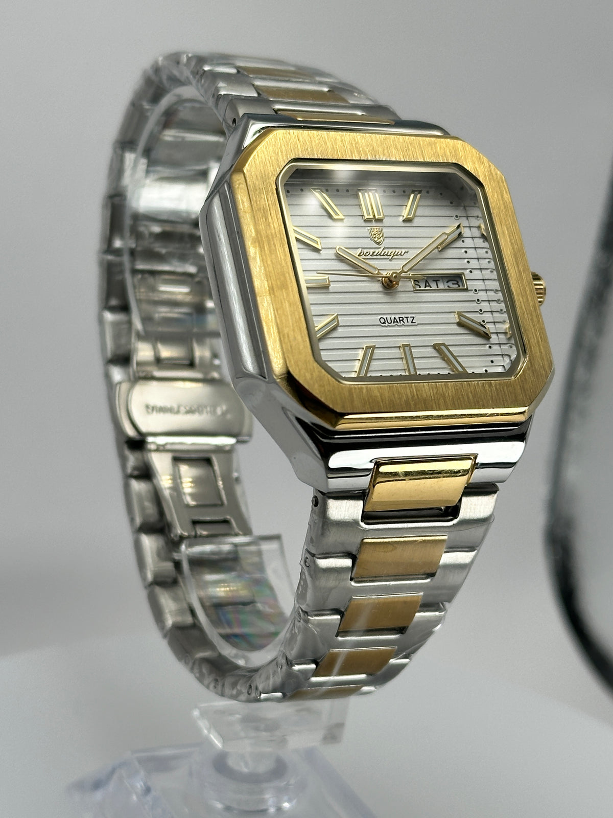 POEDAGAR 672 – Reloj de Cuarzo Day-Date 40 mm