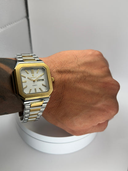 POEDAGAR 672 – Reloj de Cuarzo Day-Date 40 mm