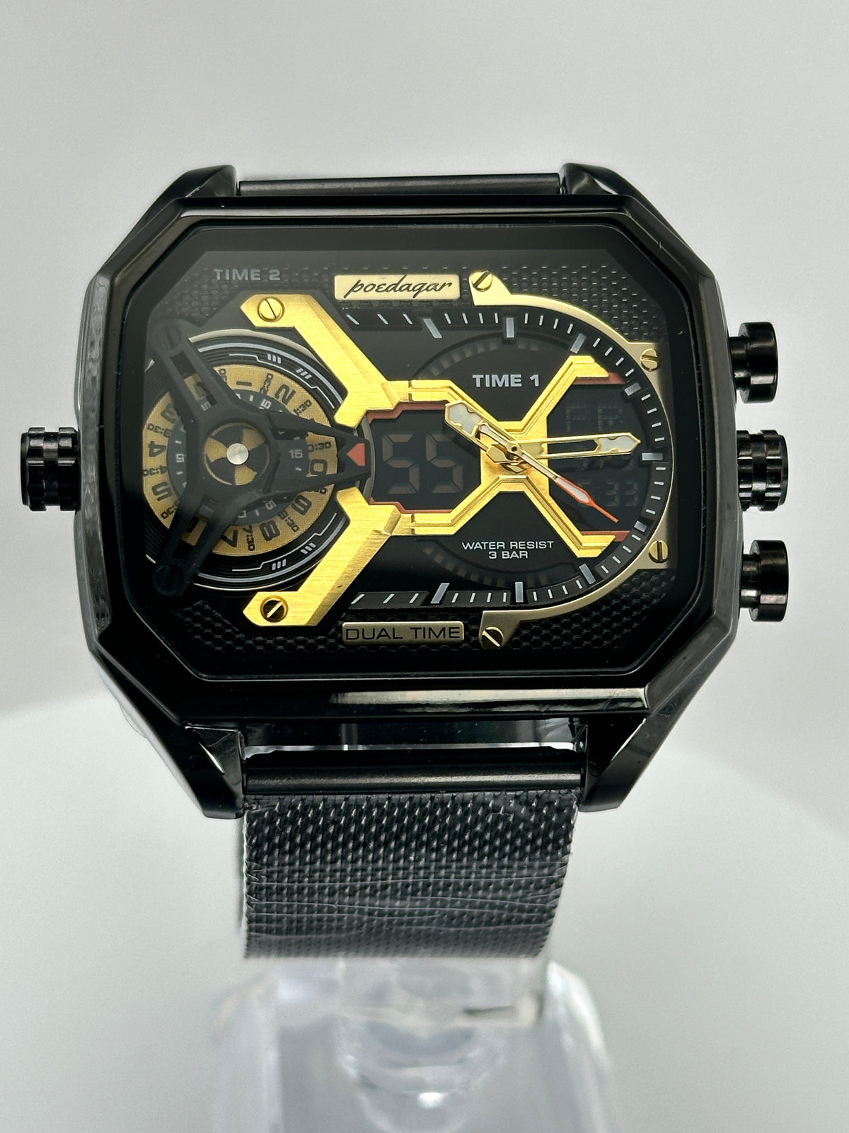POEDAGAR E106 – Reloj Analógico-Digital Multifunción 47 mm