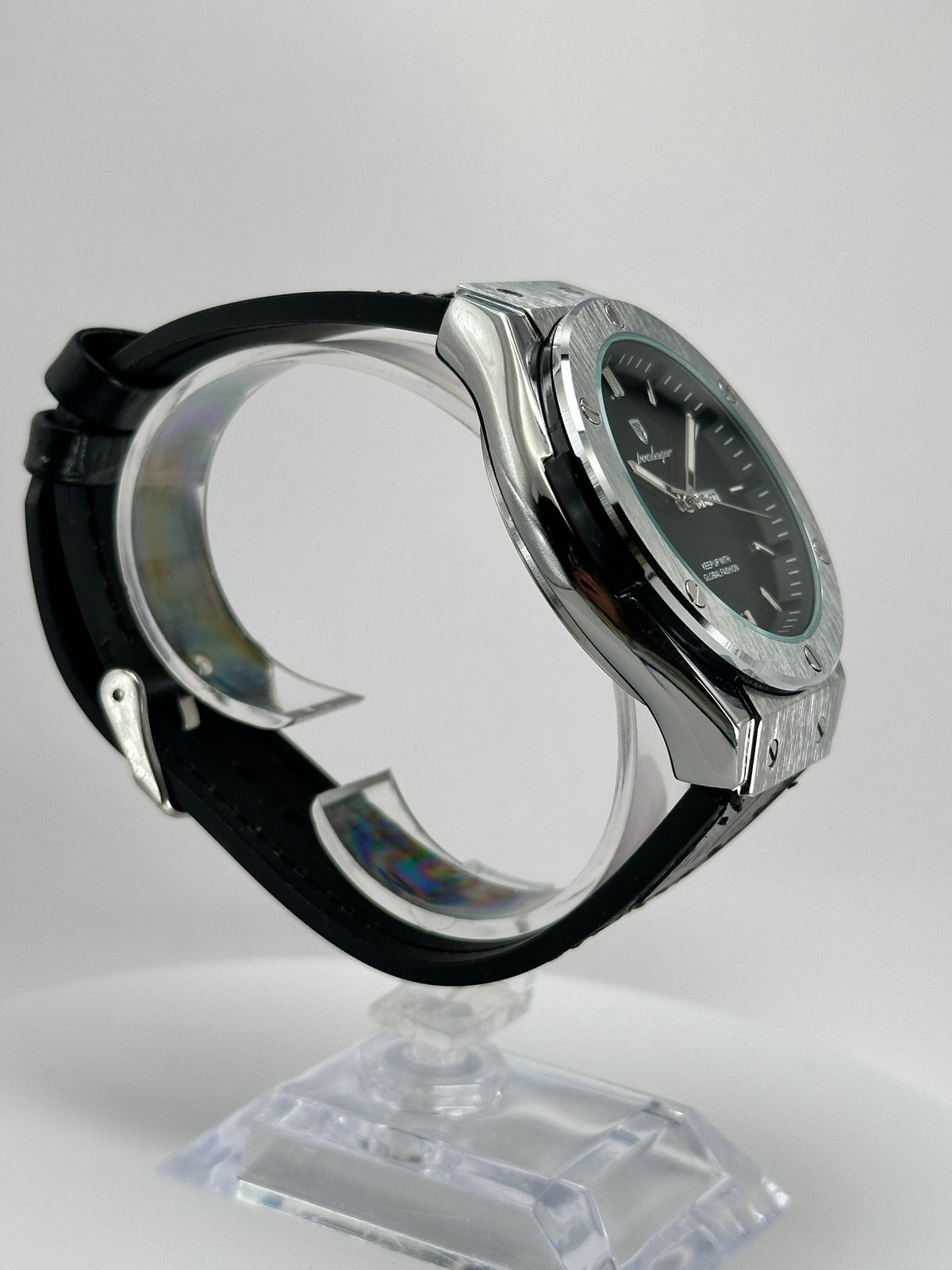 POEDAGAR 852 – Reloj de cuarzo Day-Date 41 mm