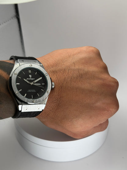 POEDAGAR 852 – Reloj de cuarzo Day-Date 41 mm