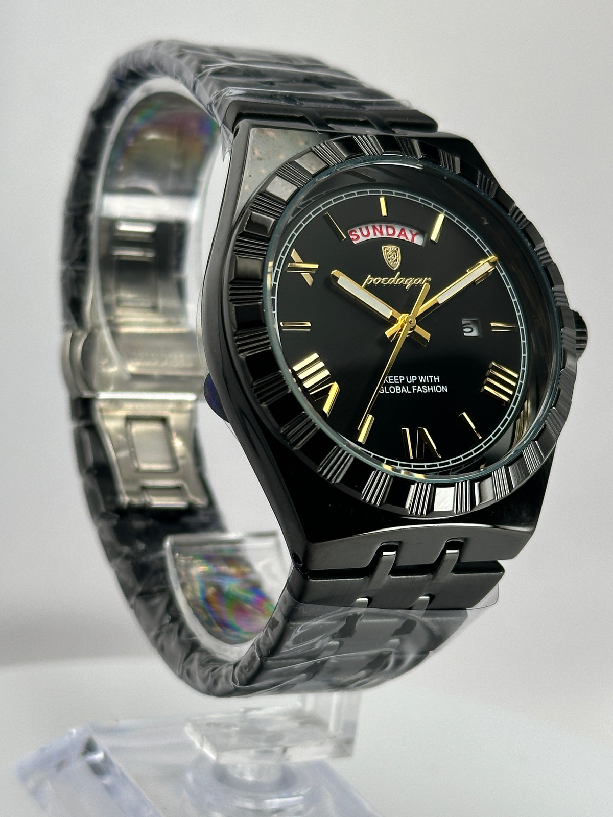 POEDAGAR 675 – Cuarzo Day-Date 41 mm