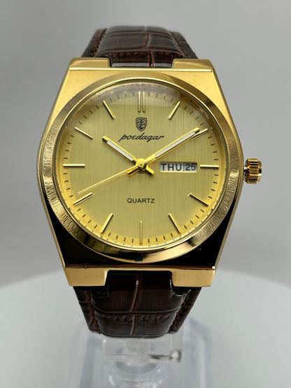 POEDAGAR 930 – Reloj de Cuarzo Day-Date 40 mm