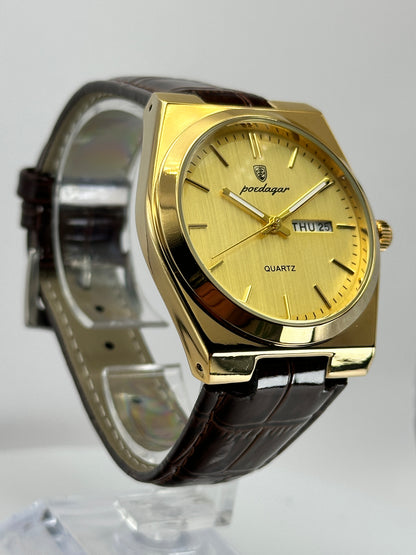POEDAGAR 930 – Reloj de Cuarzo Day-Date 40 mm