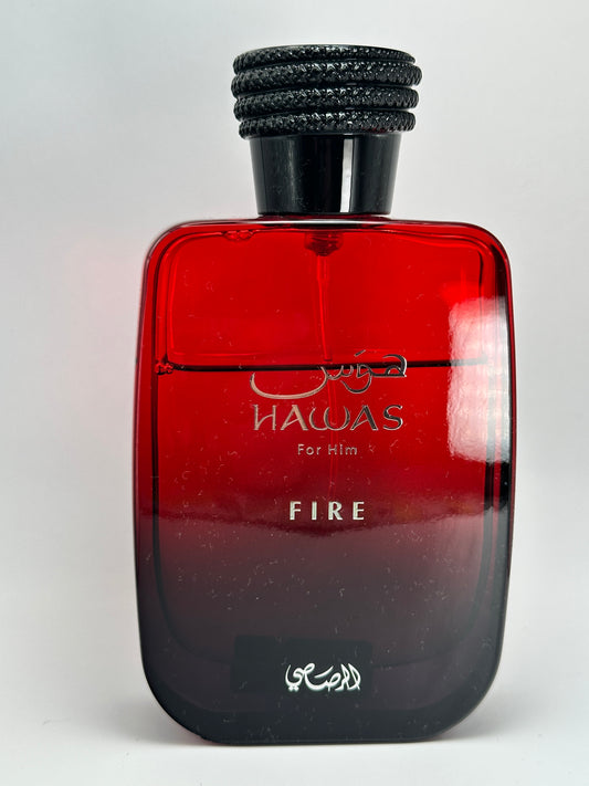 Rasasi Hawas Fire – Perfume árabe | 3 ml, 5 ml, 10 ml y 100 ml