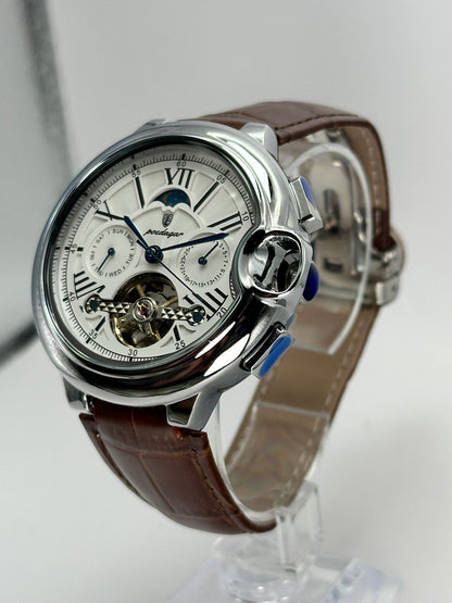 POEDAGAR 1413 – Reloj Automático Open Heart 49 mm