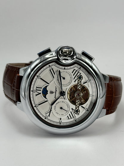 POEDAGAR 1413 – Reloj Automático Open Heart 49 mm