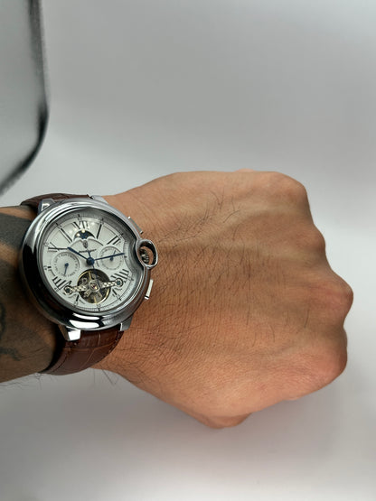 POEDAGAR 1413 – Reloj Automático Open Heart 49 mm