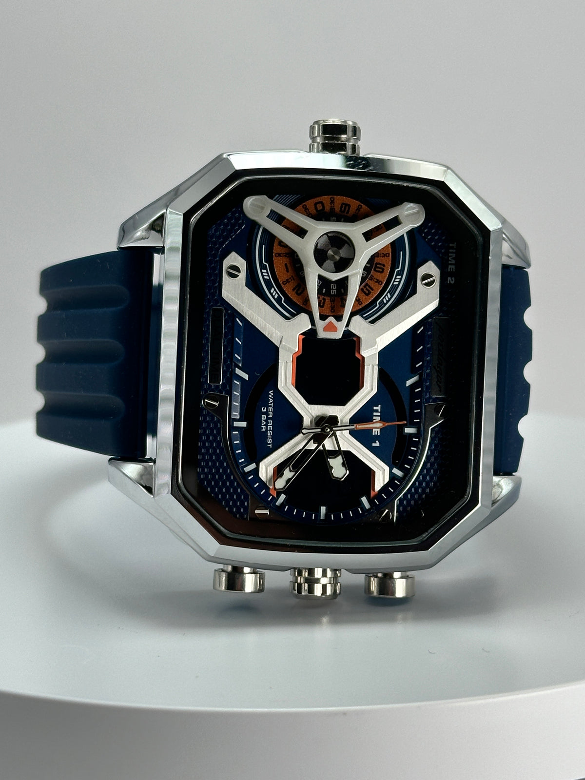 POEDAGAR E106 – Reloj Analógico-Digital Multifunción 47 mm