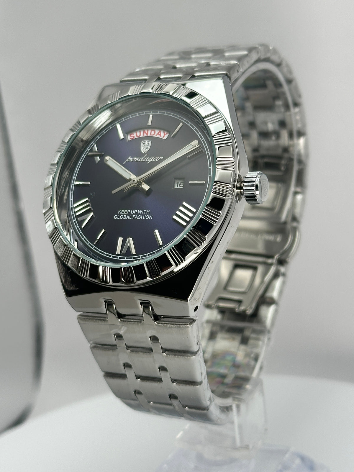 POEDAGAR 675 – Cuarzo Day-Date 41 mm