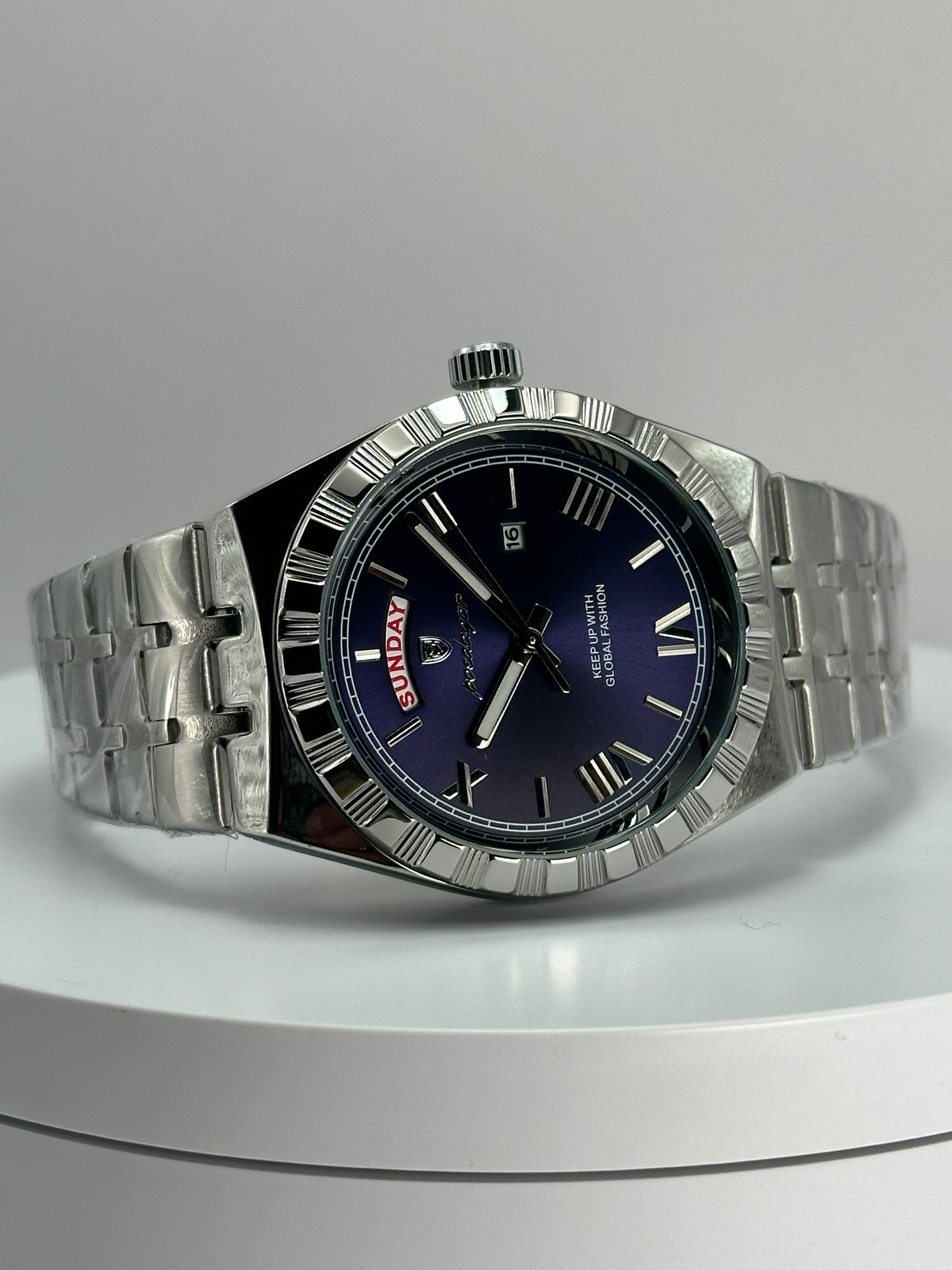 POEDAGAR 675 – Cuarzo Day-Date 41 mm