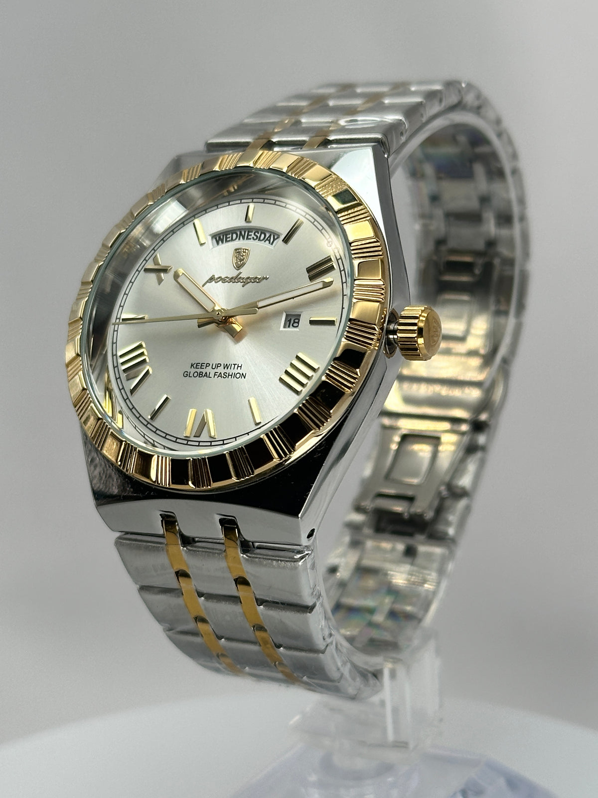 POEDAGAR 675 – Cuarzo Day-Date 41 mm