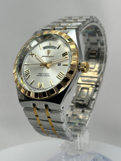 POEDAGAR 675 – Cuarzo Day-Date 41 mm