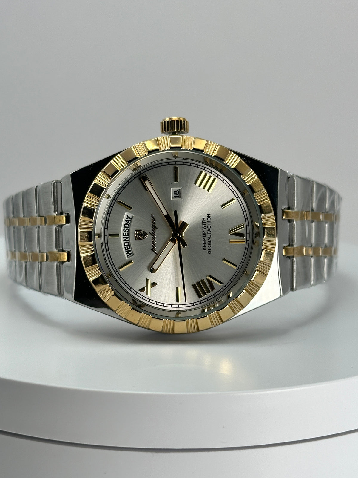 POEDAGAR 675 – Cuarzo Day-Date 41 mm