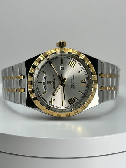 POEDAGAR 675 – Cuarzo Day-Date 41 mm