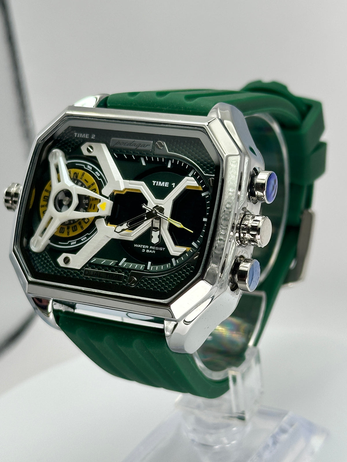 POEDAGAR E106 – Reloj Analógico-Digital Multifunción 47 mm