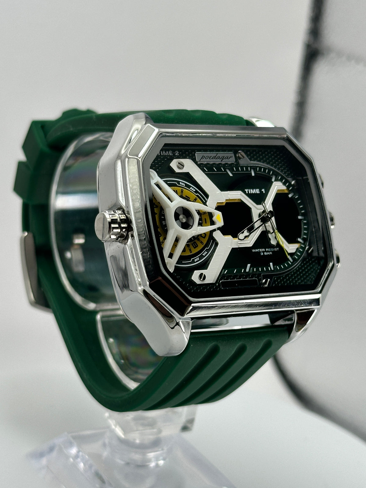 POEDAGAR E106 – Reloj Analógico-Digital Multifunción 47 mm