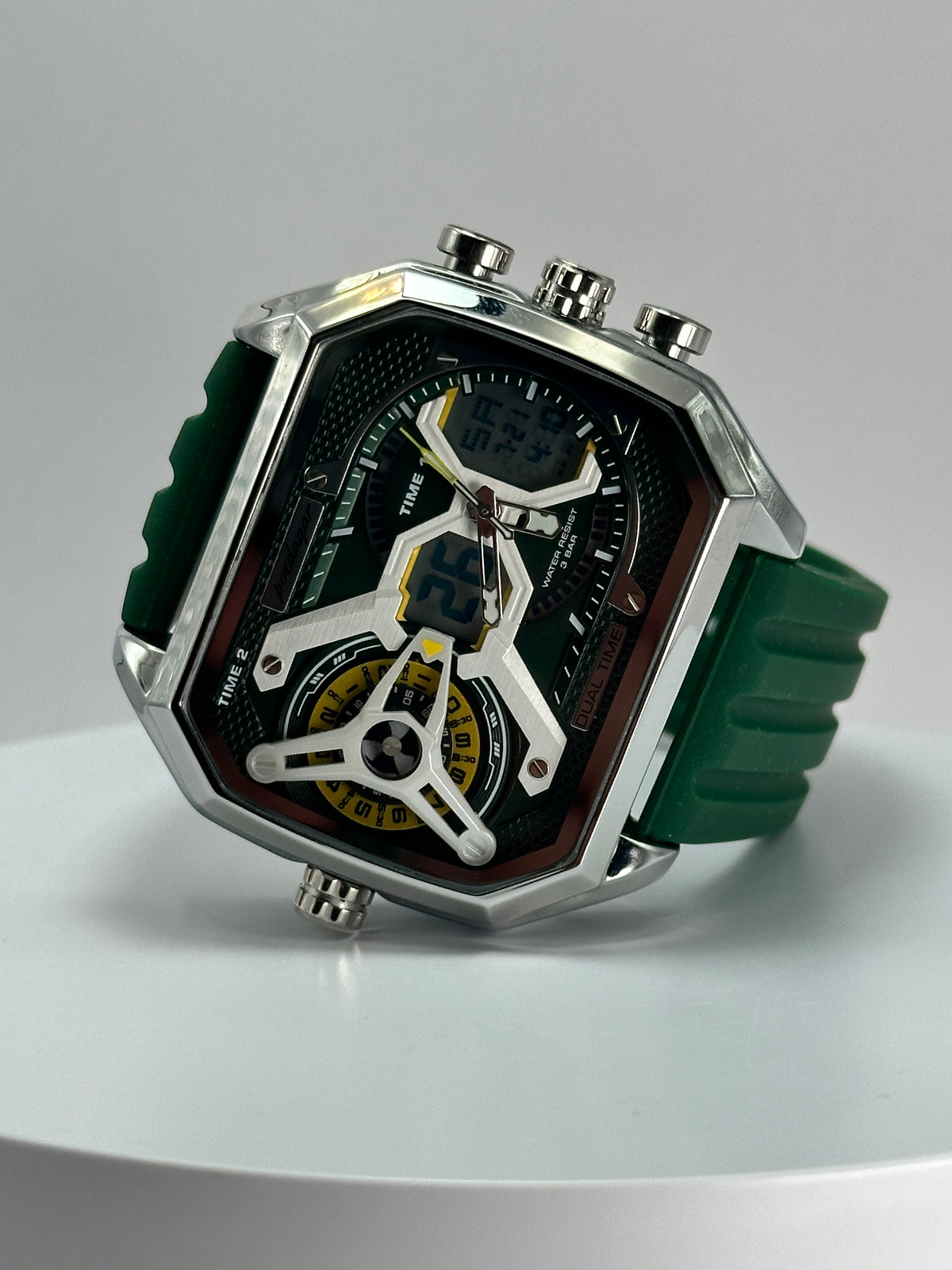 POEDAGAR E106 – Reloj Analógico-Digital Multifunción 47 mm