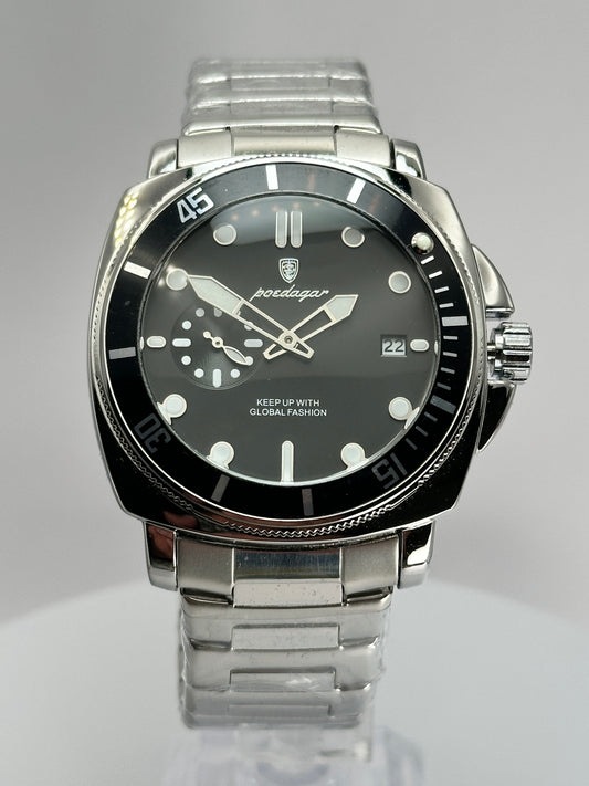 POEDAGAR 873 – Cuarzo estilo Diver 44 mm