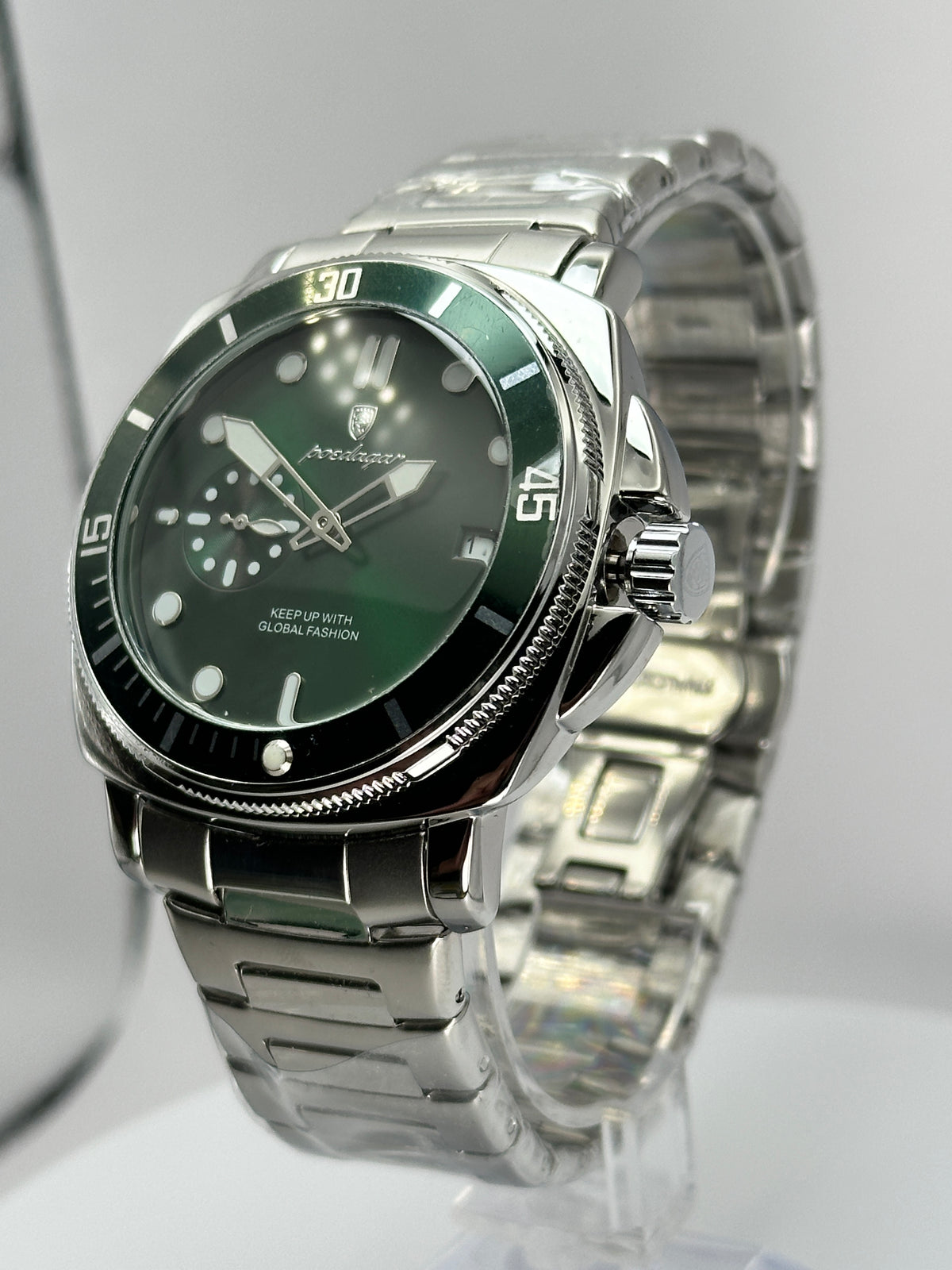 POEDAGAR 873 – Cuarzo estilo Diver 44 mm
