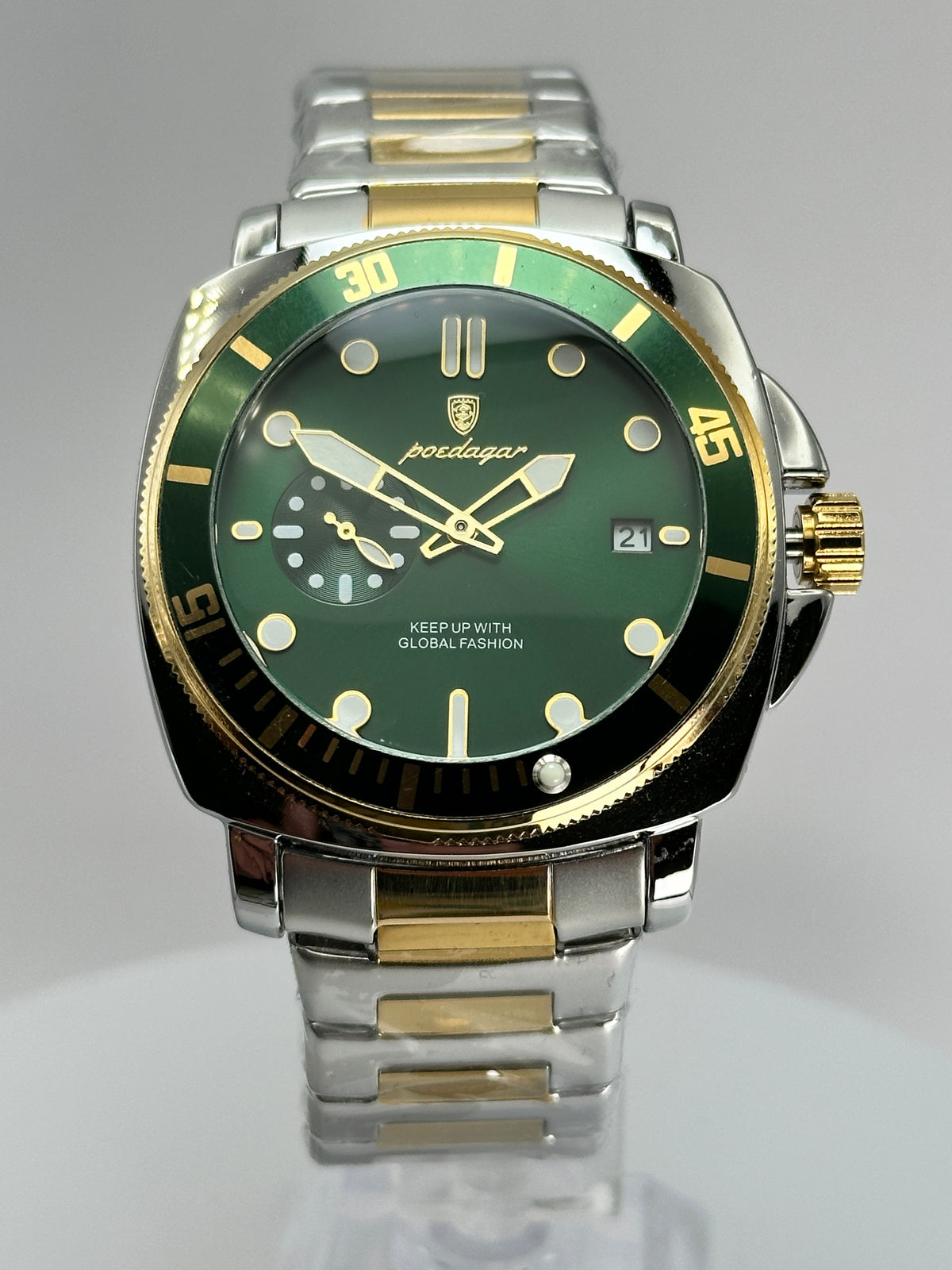 POEDAGAR 873 – Cuarzo estilo Diver 44 mm