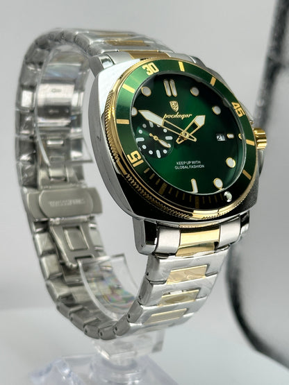 POEDAGAR 873 – Cuarzo estilo Diver 44 mm