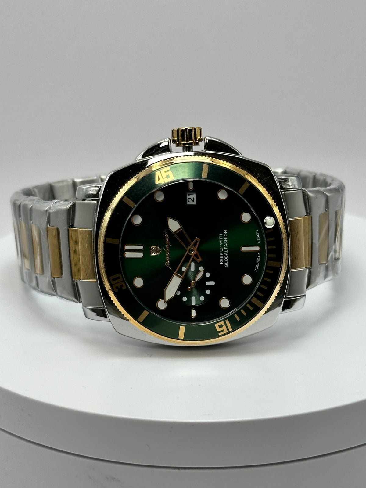 POEDAGAR 873 – Cuarzo estilo Diver 44 mm