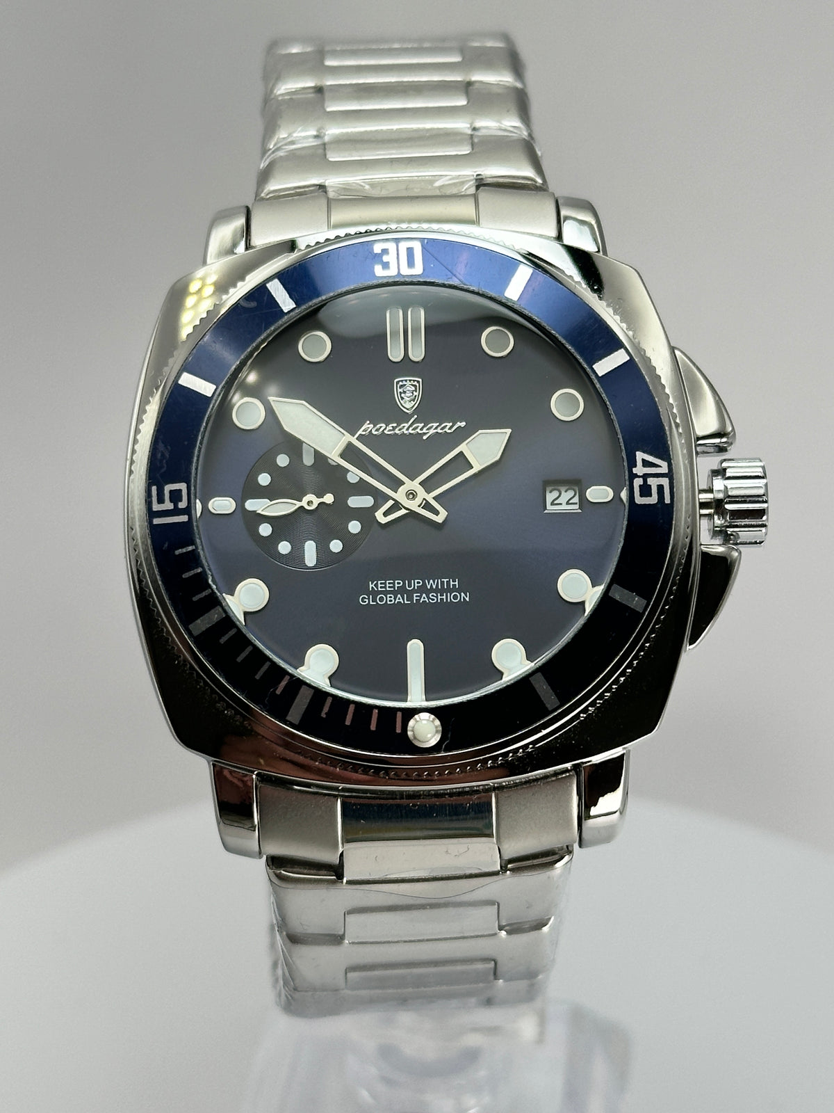 POEDAGAR 873 – Cuarzo estilo Diver 44 mm