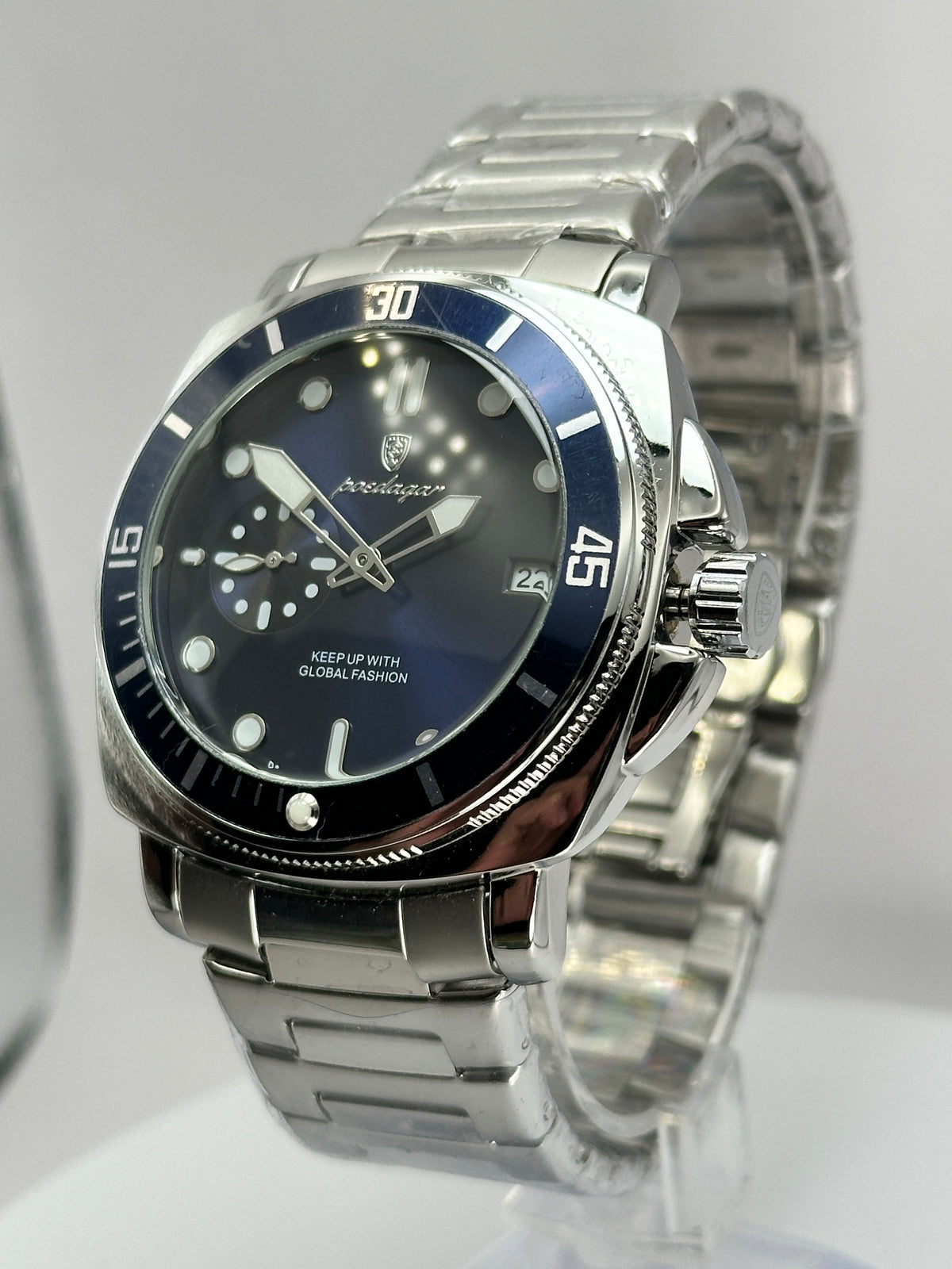 POEDAGAR 873 – Cuarzo estilo Diver 44 mm
