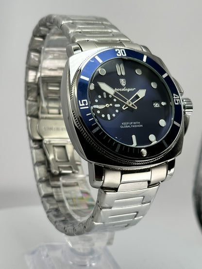 POEDAGAR 873 – Cuarzo estilo Diver 44 mm