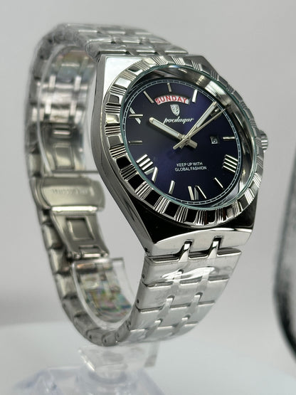 POEDAGAR 675 – Cuarzo Day-Date 41 mm