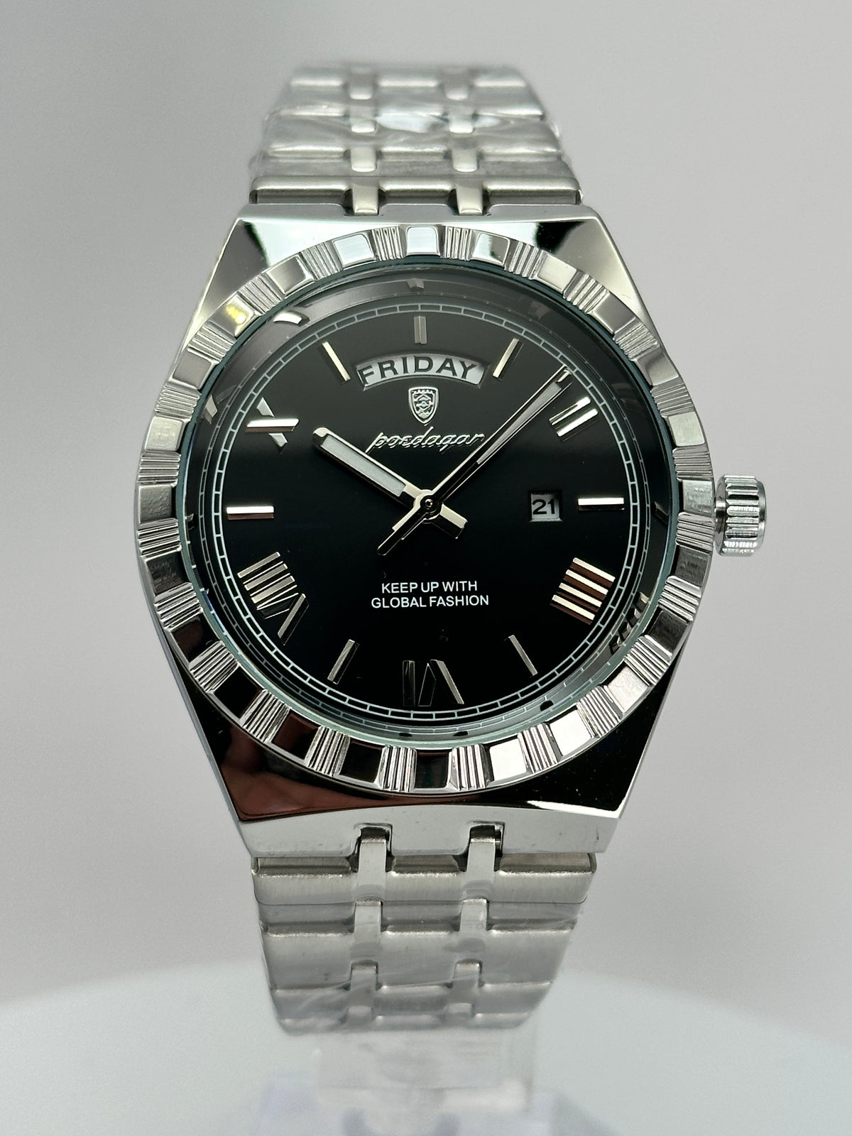 POEDAGAR 675 – Cuarzo Day-Date 41 mm