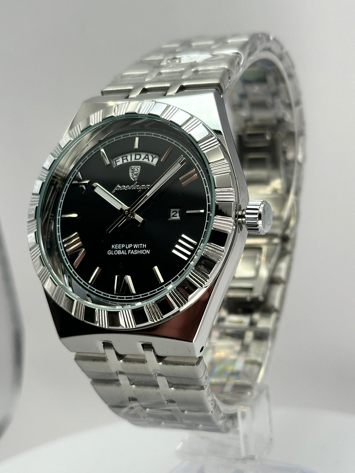 POEDAGAR 675 – Cuarzo Day-Date 41 mm