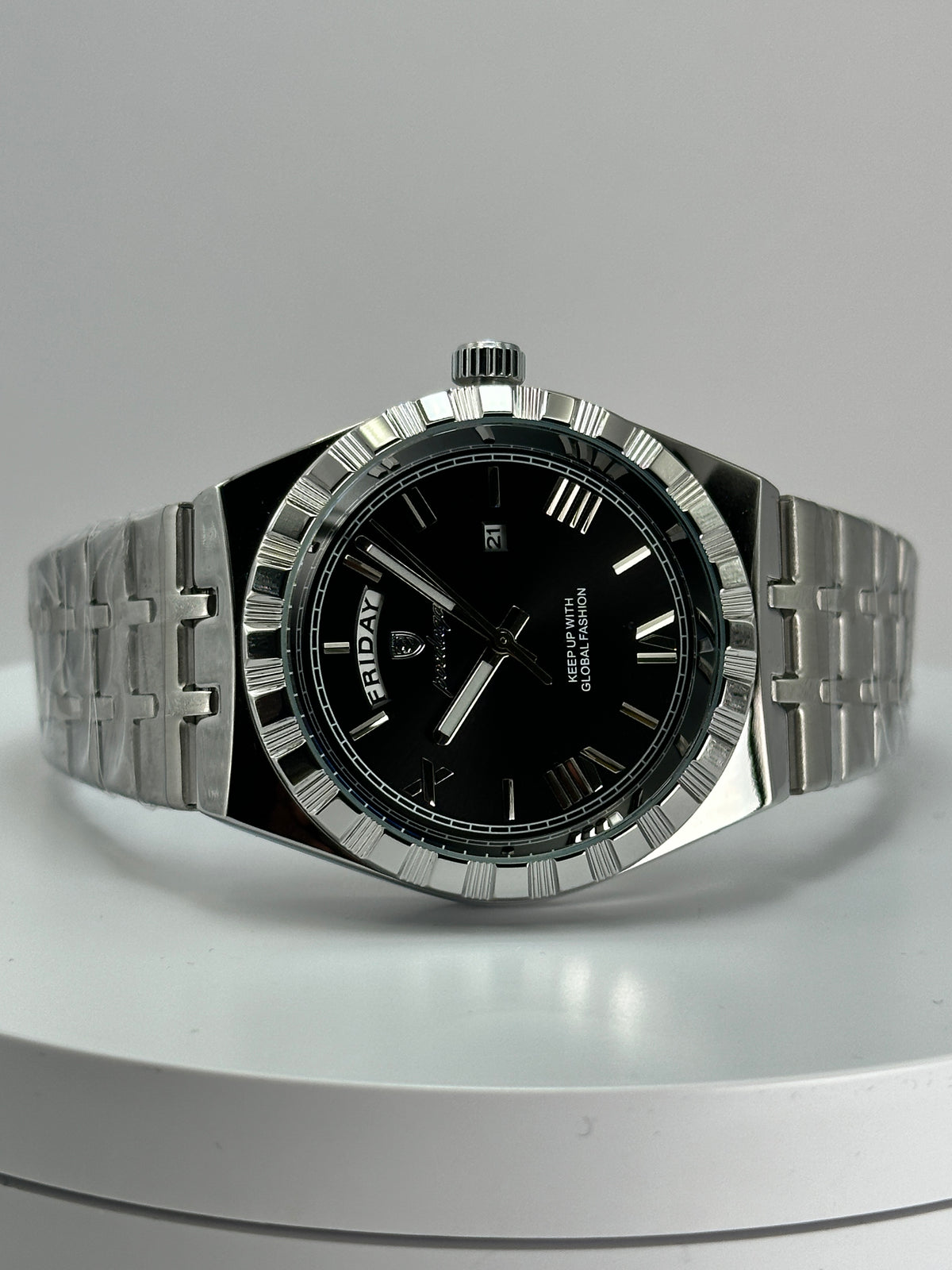 POEDAGAR 675 – Cuarzo Day-Date 41 mm