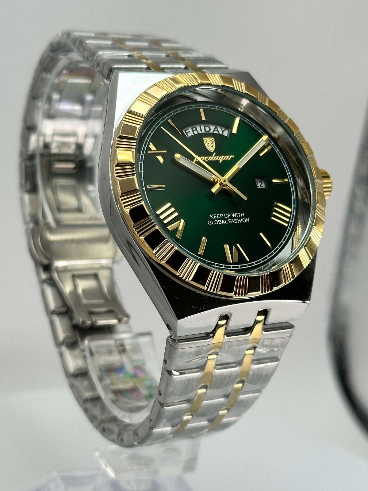 POEDAGAR 675 – Cuarzo Day-Date 41 mm